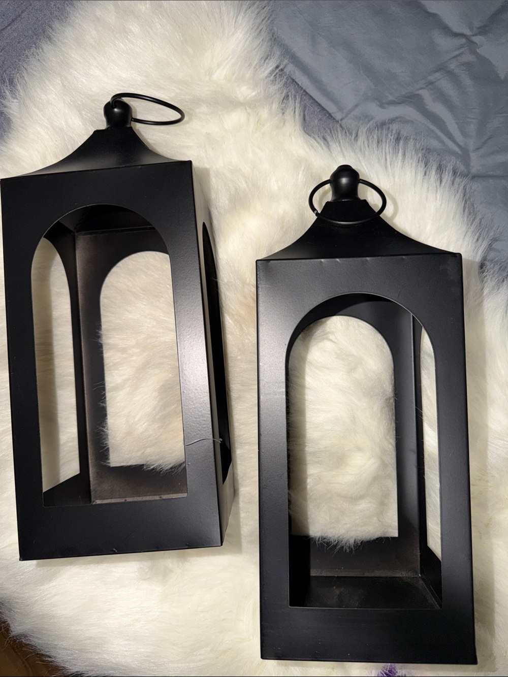 Black Metal Lantern - Home Accents